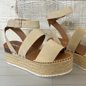 Strappy Bone Wedge